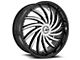 Azara AZA-508 Gloss Black and Machined 5-Lug Wheel; 24x9; 18mm Offset (05-11 Dakota)