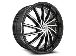 Azara AZA-517 Gloss Black and Machined 5-Lug Wheel; 24x9; 18mm Offset (05-11 Dakota)