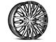 Azara AZA-522 Gloss Black and Machined 5-Lug Wheel; 18x8; 35mm Offset (87-90 Dakota)