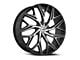 Azara AZA-527 Gloss Black and Machined 5-Lug Wheel; 18x8; 35mm Offset (87-90 Dakota)