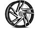 Azara AZA-529 Gloss Black and Machined 5-Lug Wheel; 18x8; 35mm Offset (87-90 Dakota)