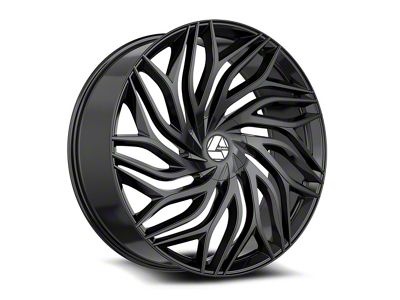 Azara AZA-537 Gloss Black 5-Lug Wheel; 18x8; 35mm Offset (87-90 Dakota)