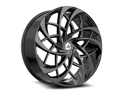 Azara AZA-540 Gloss Black 5-Lug Wheel; 18x8; 35mm Offset (87-90 Dakota)