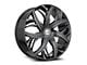 Azara AZA-541 Gloss Black 5-Lug Wheel; 18x8; 35mm Offset (87-90 Dakota)