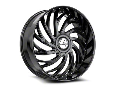 Azara AZX-101 Gloss Black 5-Lug Wheel; 18x8; 35mm Offset (87-90 Dakota)