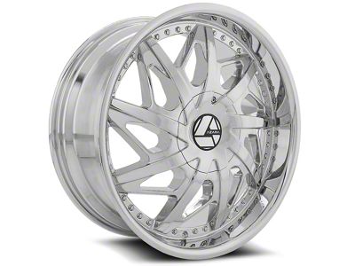 Azara AZA-510 Nano Chrome 6-Lug Wheel; 22x9.5; 25mm Offset (21-24 F-150)