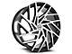 Azara AZA-518 Gloss Black and Machined 6-Lug Wheel; 24x9; 25mm Offset (21-24 F-150)