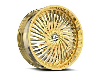 Azara AZA-526 Gold Plated 6-Lug Wheel; 28x9.5; 22mm Offset (21-24 F-150)