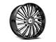 Azara AZX-102 Gloss Black and Machined 6-Lug Wheel; 26x9.5; 22mm Offset (21-24 F-150)