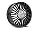 Azara AZX-103 Gloss Black and Machined 6-Lug Wheel; 24x9; 22mm Offset (04-08 F-150)