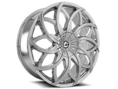 Azara AZA-504 Chrome 6-Lug Wheel; 30x9.5; 25mm Offset (19-25 RAM 1500)