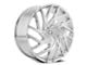 Azara AZA-518 Nano Chrome 5-Lug Wheel; 24x9; 18mm Offset (94-01 RAM 1500)