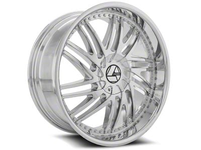 Azara AZA-509 Chrome 6-Lug Wheel; 22x9.5; 25mm Offset (19-25 Silverado 1500)