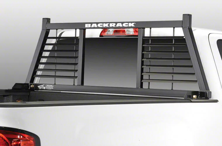 BackRack F-150 Half Louvered Rack; Black 149LV (04-25 F-150 Styleside ...