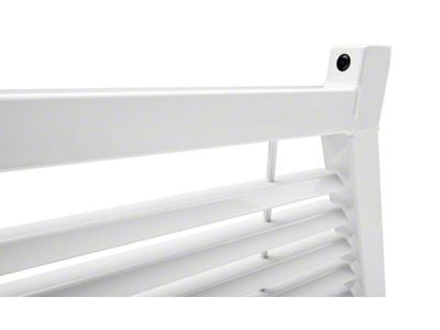 BackRack Louvered Headache Rack Frame; White (04-25 F-150 Styleside)