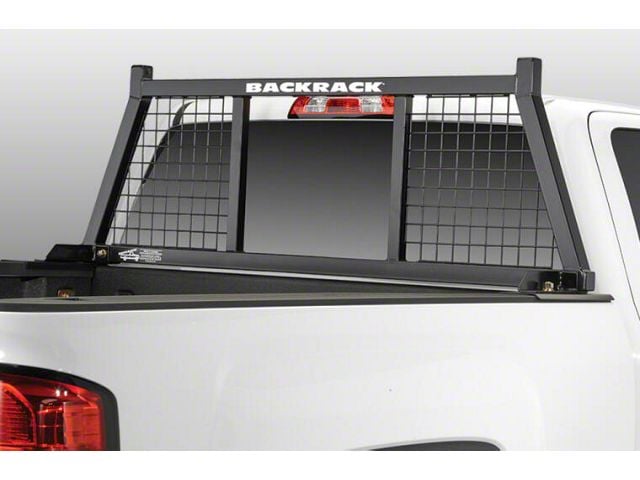 BackRack Half Safety Headache Rack Frame with 31-Inch Wide Toolbox No Drill Installation Kit (15-24 F-150)