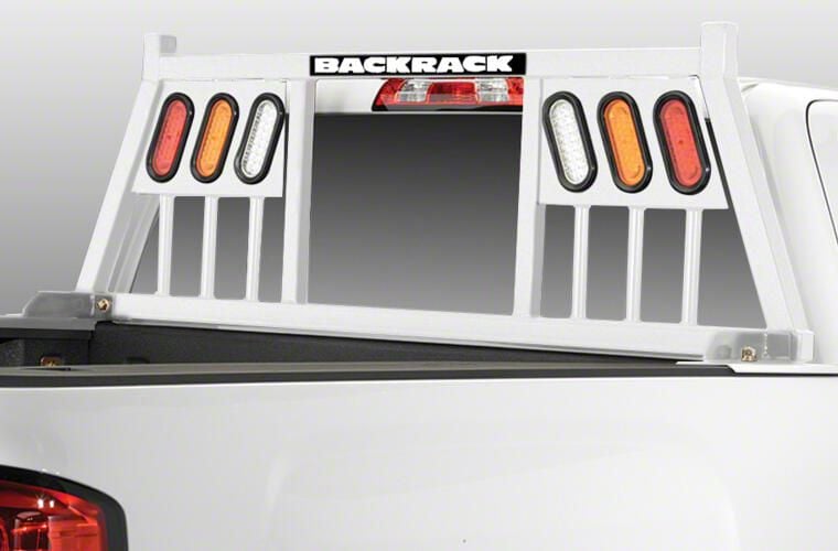 BackRack RAM 1500 Three Light Headache Rack Frame; White 148TLW (02-24 ...