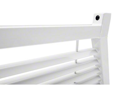 BackRack Louvered Headache Rack Frame; White (07-25 Sierra 1500)