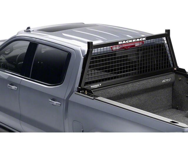 BackRack Safety Headache Rack Frame with 21-Inch Wide Toolbox No Drill Installation Kit, Side Bed Rails for 21-Inch Wide Tool Box and Rear Bed Bar (19-24 Sierra 1500)