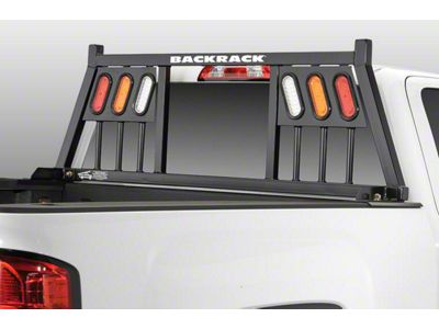 BackRack Three Light Headache Rack Frame with 21-Inch Wide Toolbox No Drill Installation Kit and Rear Bed Bar (07-13 Sierra 1500)