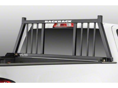 BackRack Three Round Headache Rack Frame with 21-Inch Wide Toolbox No Drill Installation Kit (07-18 Sierra 1500)