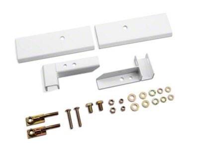 BackRack Standard Installation Hardware Kit; White (20-24 Sierra 2500 HD)