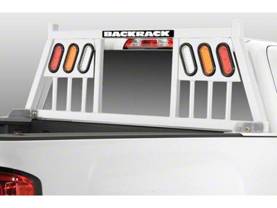 BackRack Three Light Headache Rack Frame; White (07-19 Sierra 2500 HD)