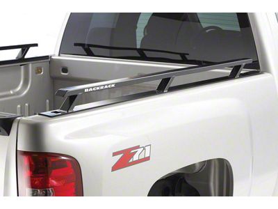 BackRack Open Headache Rack Frame with Standard No Drill Installation Kit and Standard Side Bed Rails (07-13 Silverado 1500)