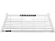 BackRack Louvered Headache Rack Frame; White (07-24 Silverado 2500 HD)