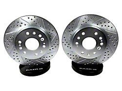 Baer Claw Performance Drilled and Slotted 6-Lug Rotors; Front Pair (05-11 Dakota)