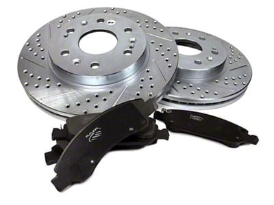 Baer Claw Drilled and Slotted 6-Lug Brake Rotor and Pad Kit; Rear (12-14 F-150; 15-17 F-150 w/ Manual Parking Brake; 17-18 F-150 Raptor)