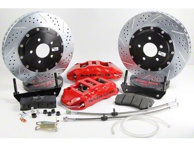 Baer Extreme+ Rear Big Brake Kit with 15-Inch Rotors; Grabber Blue Calipers (12-14 F-150; 15-18 F-150 w/ Manual Parking Brake)