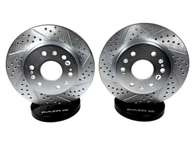 Baer Claw Performance Drilled and Slotted 8-Lug Rotors; Front Pair (99-04 F-250 Super Duty)