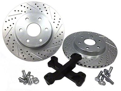 Baer EradiSpeed1 Drilled and Slotted 6-Lug Rotors; Front Pair (99-04 Silverado 1500)