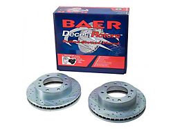 Baer Claw Performance Drilled and Slotted 8-Lug Rotors; Front Pair (07-10 Sierra 3500 HD)