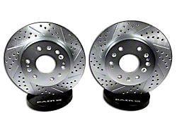 Baer Claw Performance Drilled and Slotted 6-Lug Rotors; Front Pair (07-20 Yukon)