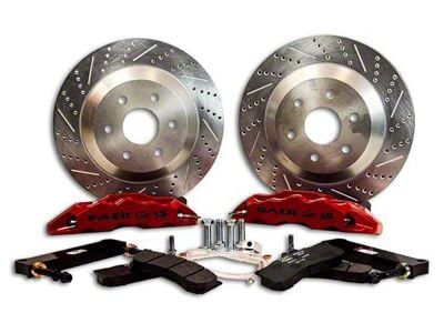 Baer Extreme Front Big Brake Kit with 15-Inch Rotors; Red Calipers (07-25 Tahoe)