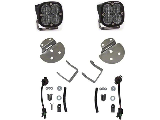 Baja Designs Squadron SAE LED Fog Light Pocket Kit; Clear (15-19 Canyon)