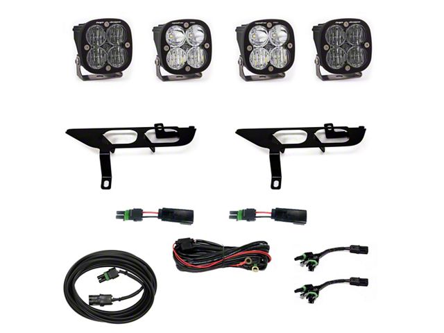 Baja Designs Squadron SAE/Pro LED Fog Light Pocket Kit; Clear (21-23 F-150 w/ Factory LED Fog Lights)