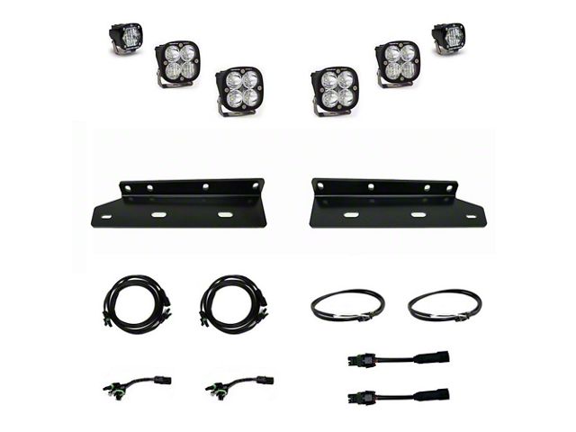 Baja Designs Squadron Sport/S1 LED Fog Light Pocket Kit; Clear (21-24 F-150 Raptor)