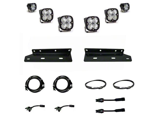 Baja Designs Squadron Unlimited/S1 LED Fog Light Pocket Kit; Clear (21-24 F-150 Raptor)