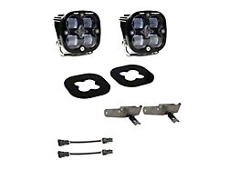 Baja Designs Squadron SAE LED Fog Pocket Light Kit; Clear (11-16 F-250 Super Duty)