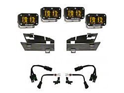 Baja Designs S2 SAE Dual LED Fog Light Pocket Kit; Amber (19-24 RAM 1500 Rebel, TRX)