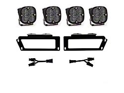 Baja Designs Squadron SAE LED Fog Light Pocket Kit; Clear (09-12 RAM 1500)