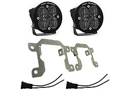 Baja Designs Squadron SAE LED Fog Light Pocket Kit; Clear (19-24 RAM 2500 Big Horn)