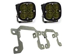 Baja Designs Squadron SAE LED Fog Light Pocket Kit; Amber (19-23 Ranger)