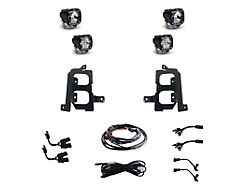 Baja Designs S1 Dual LED Fog Light Pocket Kit; Clear (19-21 Sierra 1500; 2022 Sierra Limited)