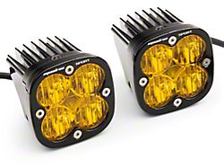 Baja Designs Squadron Sport LED Fog Light Pocket Kit; Amber (20-23 Silverado 2500 HD)