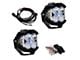 Baja Designs LP4 Pro LED Auxiliary Light Pods with Amber Backlight; Driving/Combo Beam; Clear (Universal; Some Adaptation May Be Required)