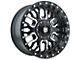 Ballistic Tomahawk Gloss Black Machined 8-Lug Wheel; 22x12; -50mm Offset (03-09 RAM 2500)